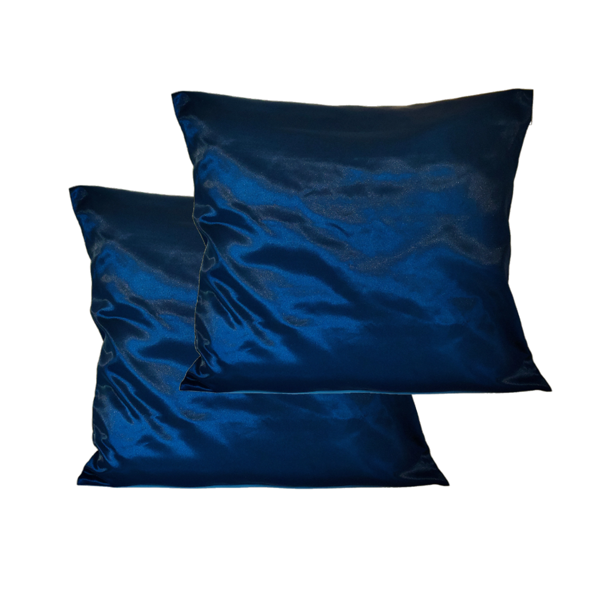 TAIE D'OREILLER EN SATIN BLEU NUIT
