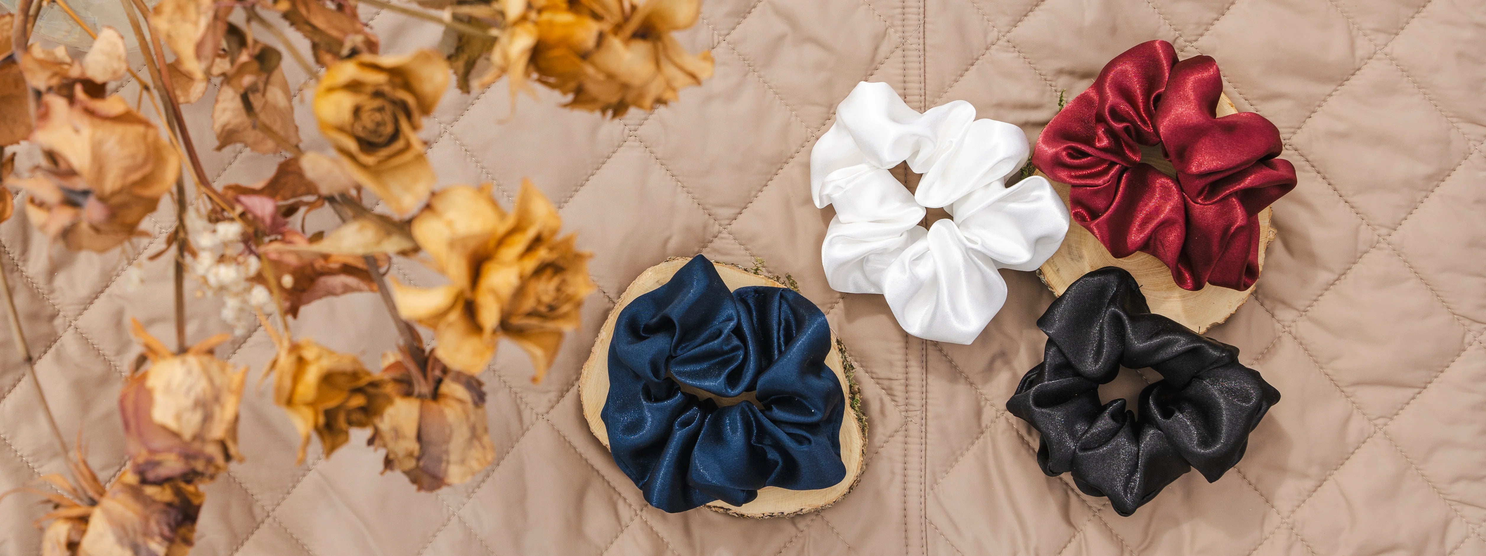 Chouchou satin et élastique