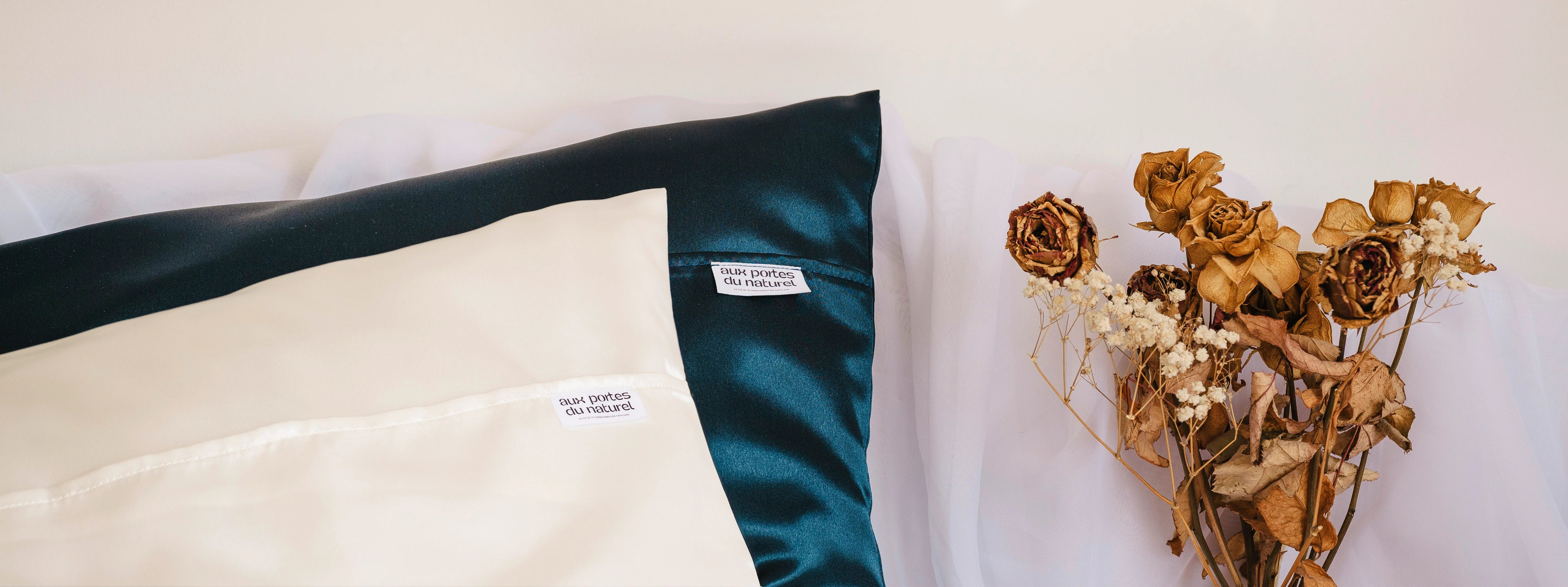 Taies d'oreillers en satin