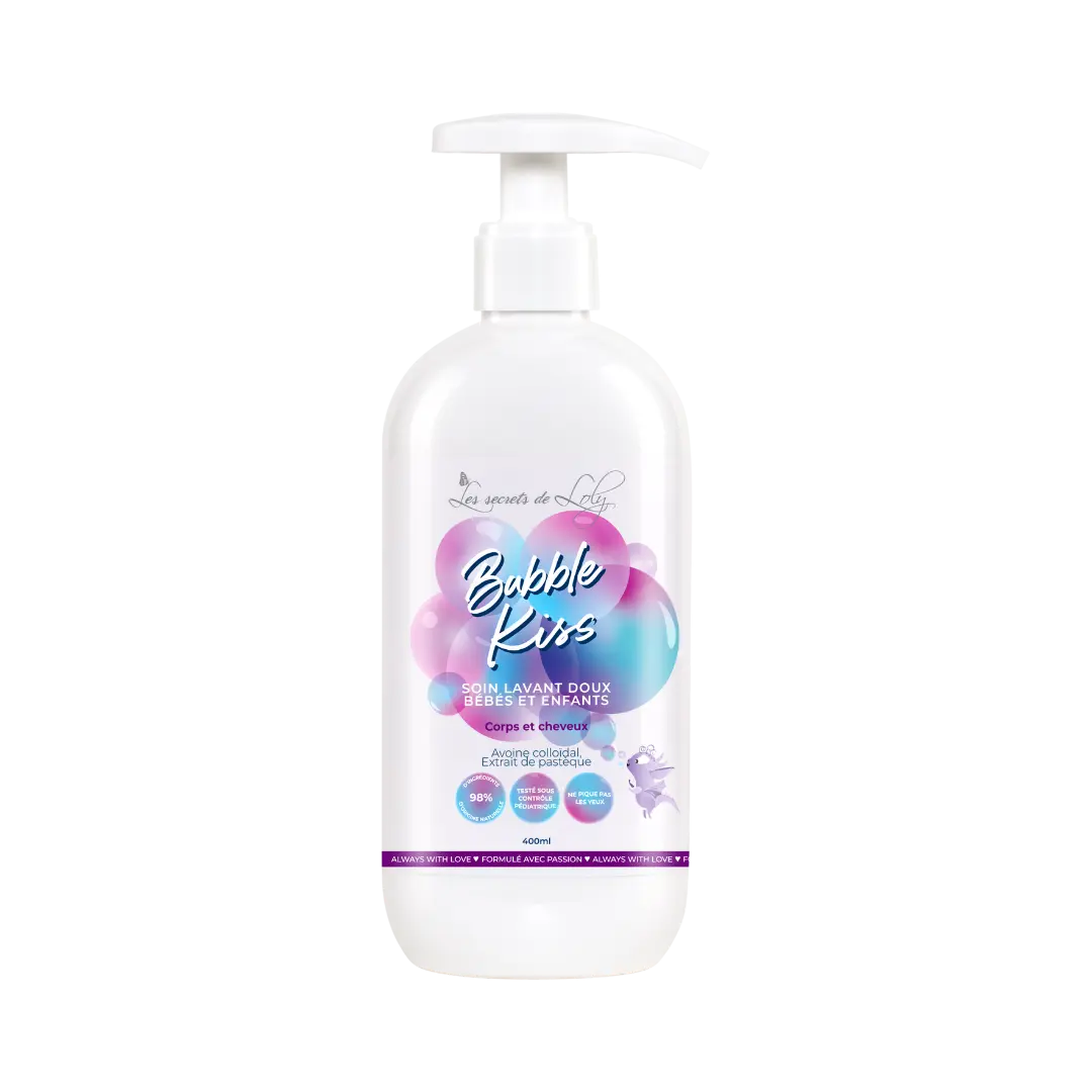 SHAMPOING & CORPS DOUX ENFANTS BUBBLE KISS